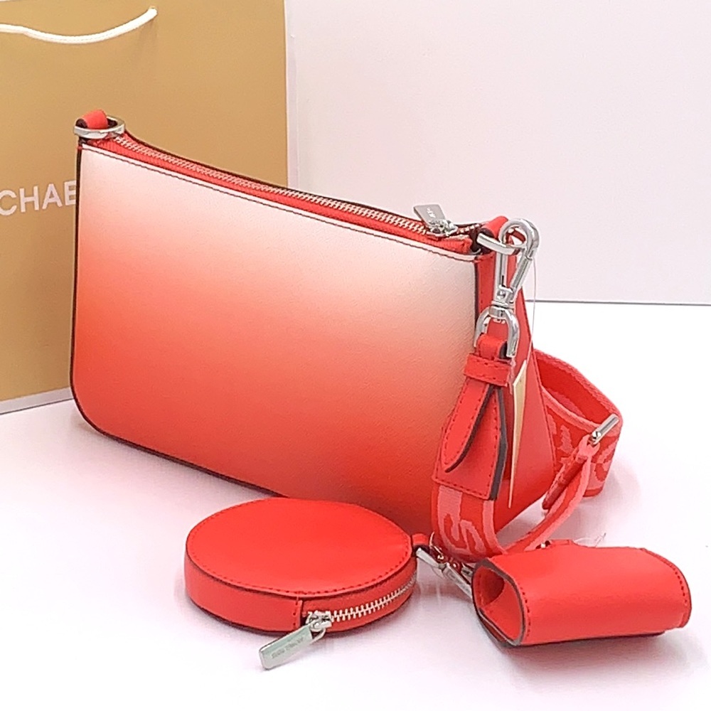 MICHAEL KORS SMALL XBODY SHOULDER BAG W TECH CORAL REEF MULTI COLOR - Picture 4 of 16